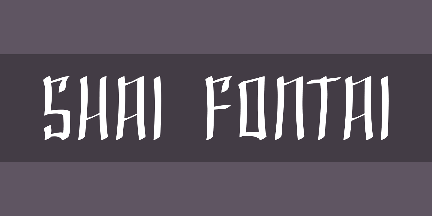 Shai Fontai Font